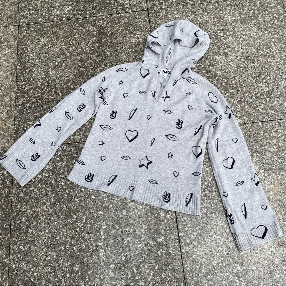 Threads of Privilege cashmere hoodie sweatshirt